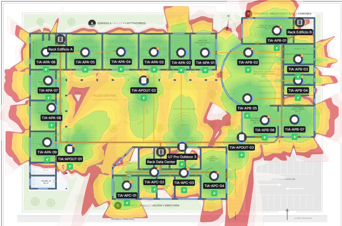 Mapa de calor 5 GHz